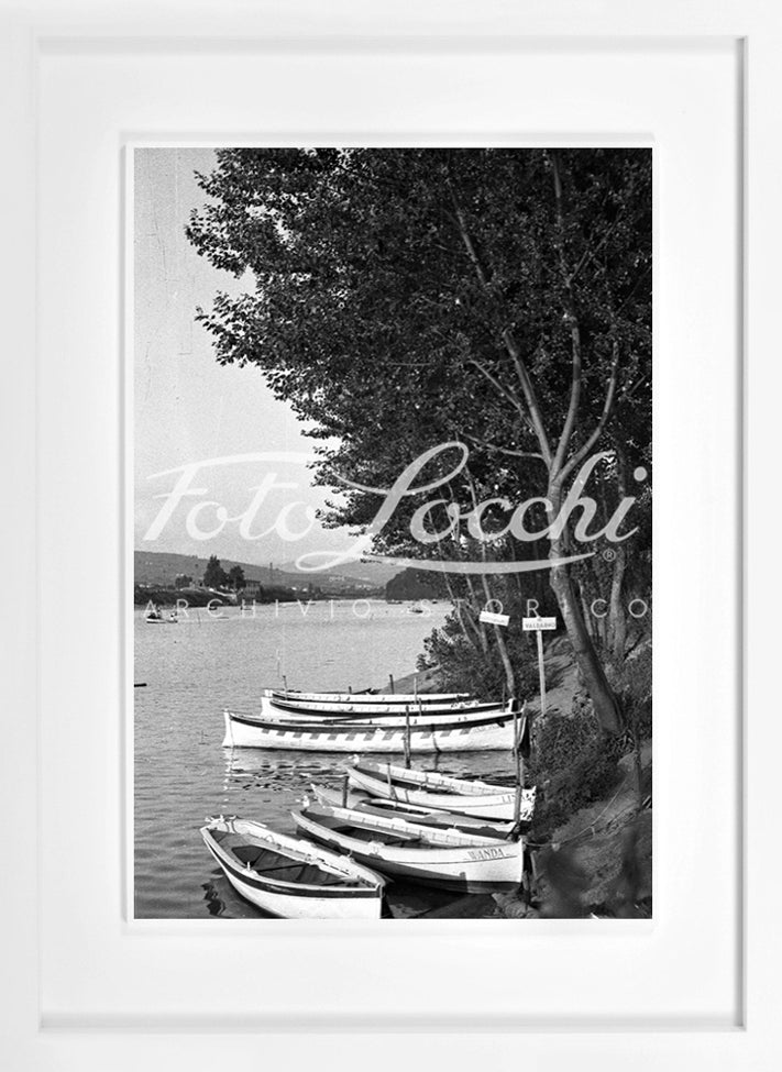Barche lungo l'Arno