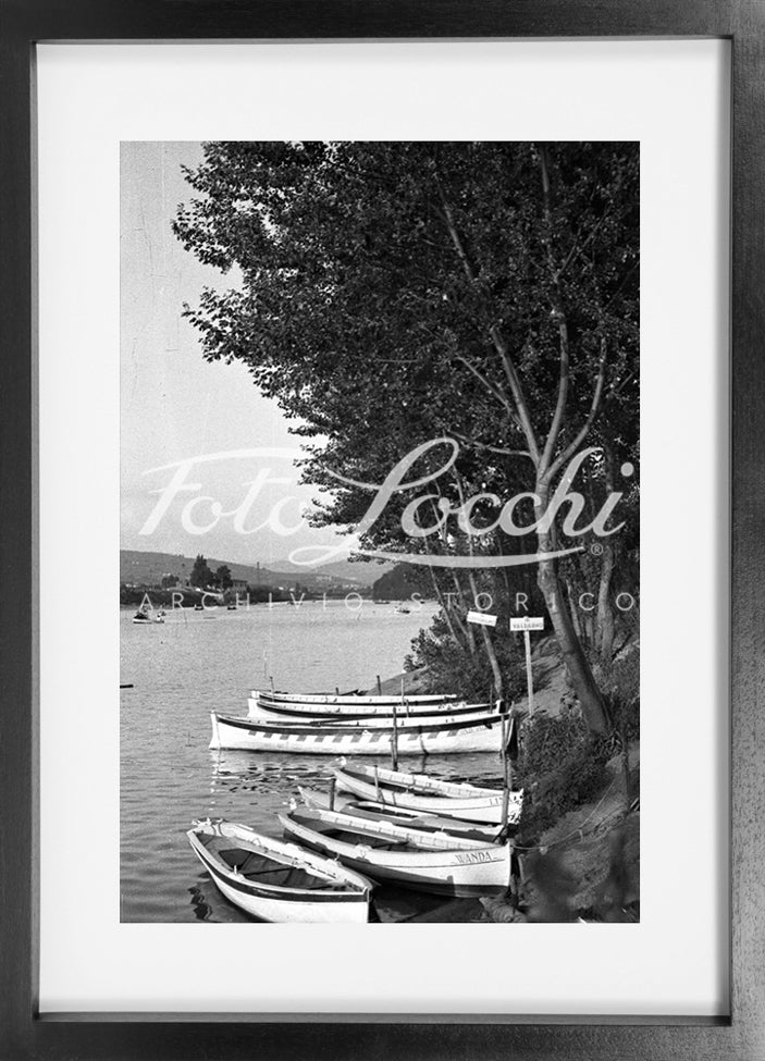 Barche lungo l'Arno