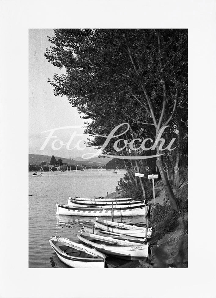 Barche lungo l'Arno