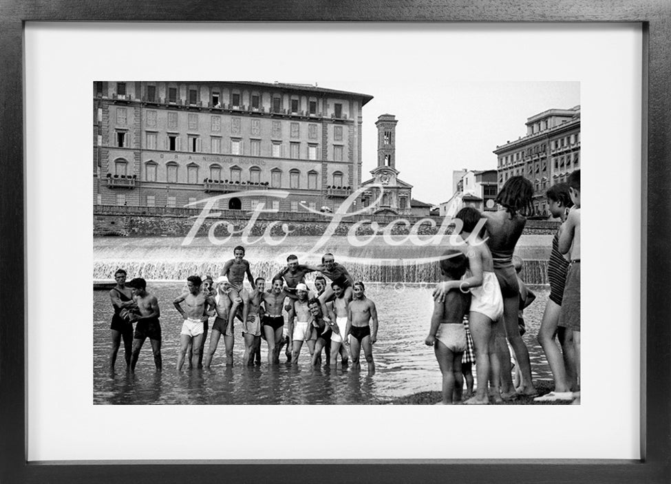 Bathing in the Arno at the Pescaia di Santa Rosa