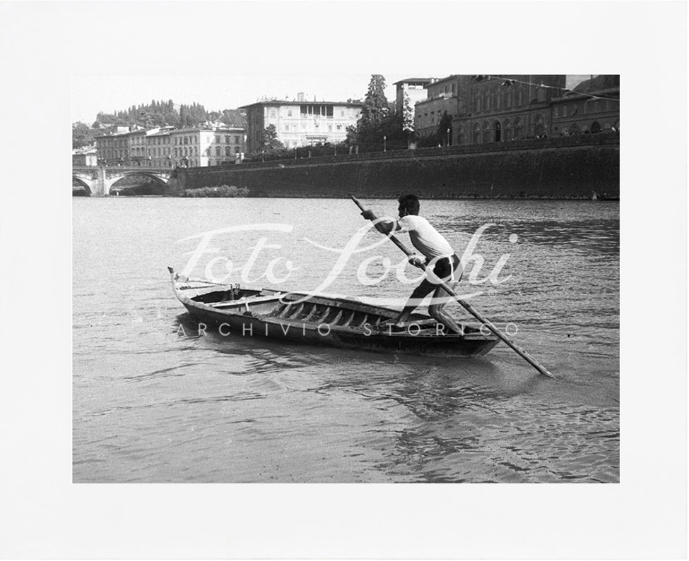 Barcaiolo sull'Arno