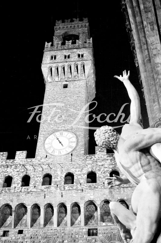 Notturna della Torre di Arnolfo a Firenze nel 1937