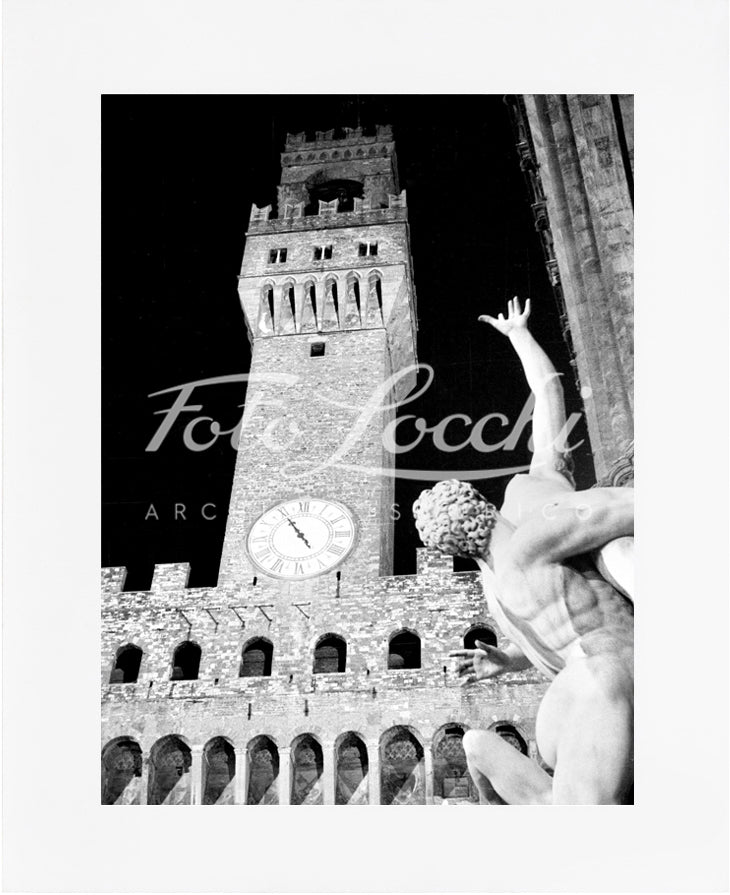 Notturna della Torre di Arnolfo a Firenze nel 1937