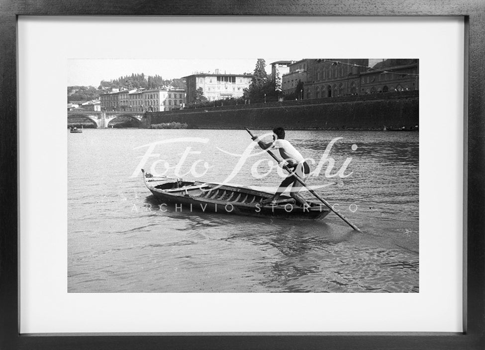 Barcaiolo sull'Arno