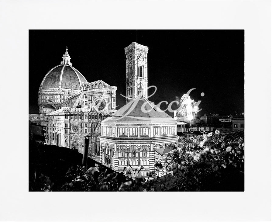 Veduta notturna dal balcone di Piazza Duomo