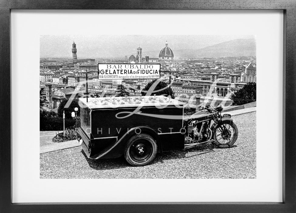 Gelataio "Bar Ubaldo" a Firenze nel 1937