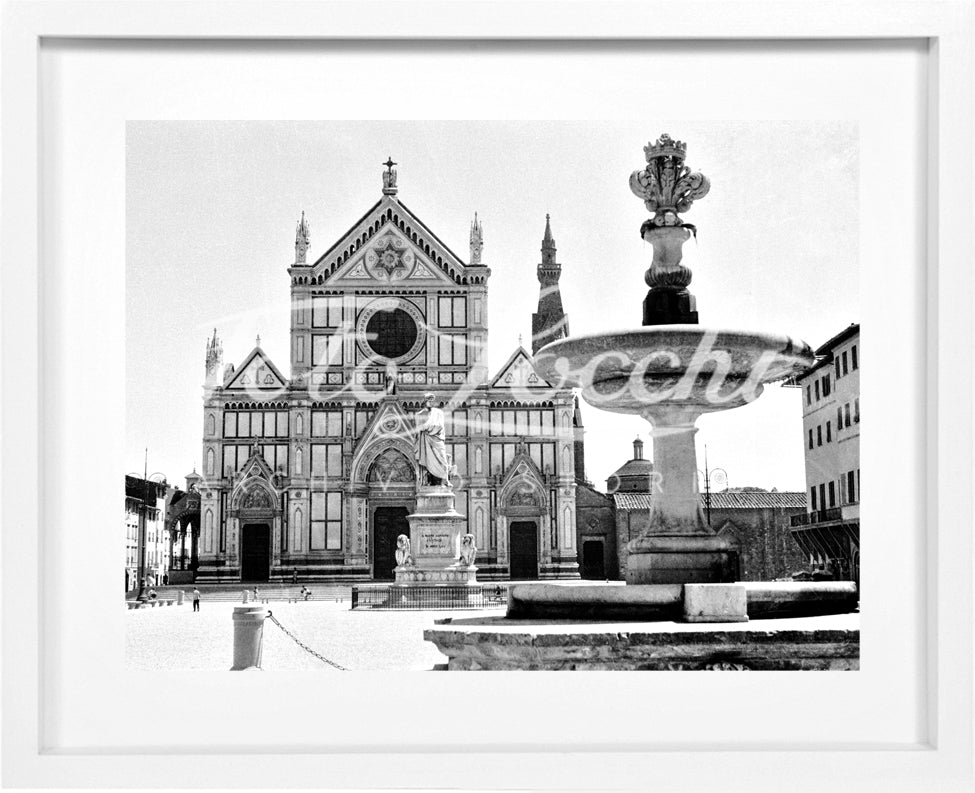 Piazza Santa Croce a Firenze nel 1938