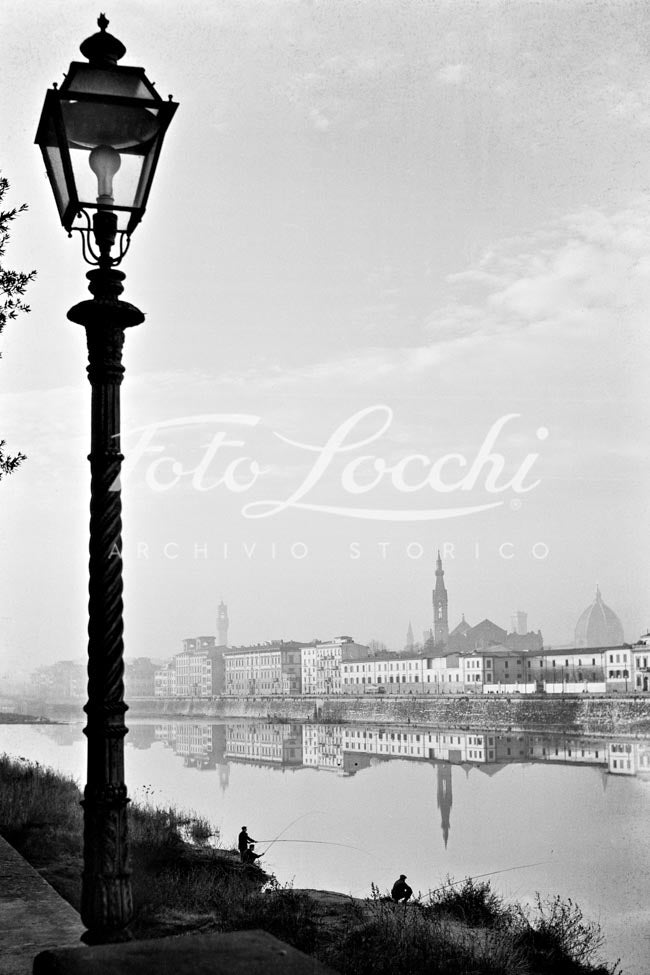 Firenze dal lungarno negli anni '50